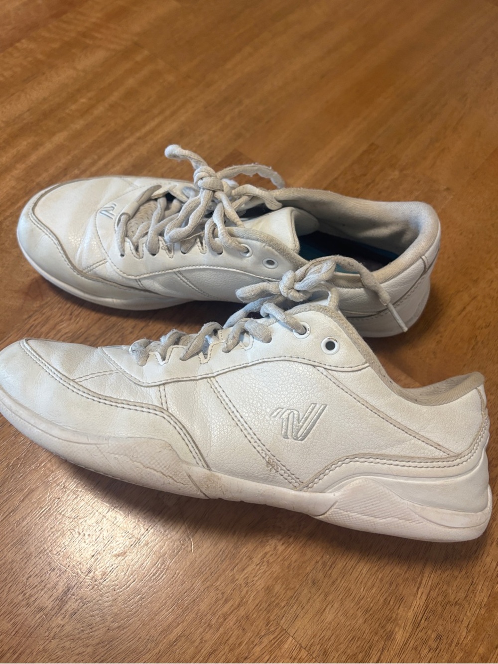 Varsity Cheer Shoes Women's Off-White Lace-Up Athletic Sneakers